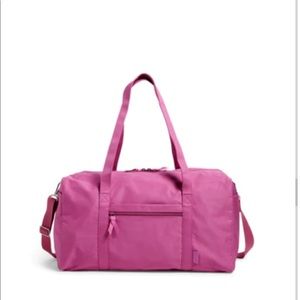 NWT Vera Bradley Women's Cotton Large Travel Duffel  Rich Orchid
